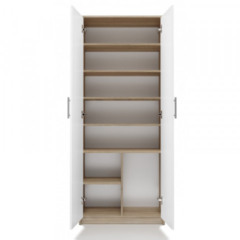 Szafa aktowa OLIV 2D 74x35xH180 sonoma/biały - Galeria zdjęcie 5
