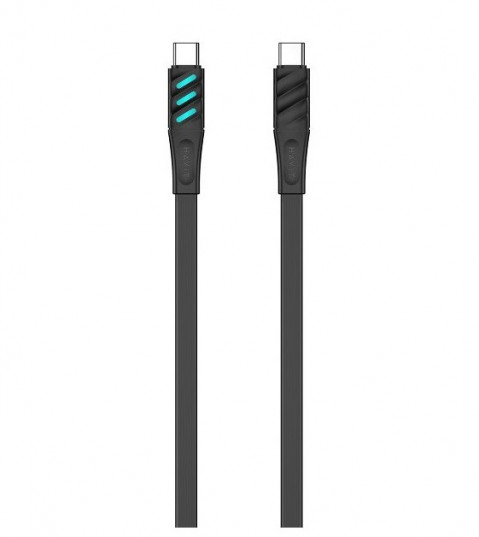 Havit CB6254 - kabel do ładowania USB typu C do USB typu C, 1 m (czarny) - Galeria zdjęcie 1