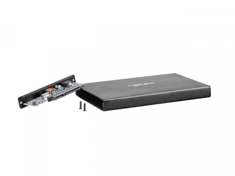 Natec RHINO GO obudowa USB 3.0 na dysk HDD/SSD 2.5'' SATA, czarna Aluminium - Galeria zdjęcie 5
