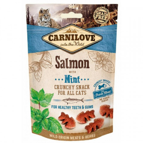 CARNILOVE Crunchy Fresh Snack Salmon+Mint - przysmak dla kota - 50 g - Galeria zdjęcie 1
