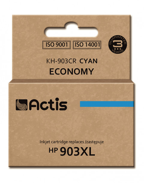Actis KH-903CR Tusz do drukarki HP, Zamiennik HP 903XL T6M03AE; Standard; 12 ml; błękitny - Nowy Chip - Galeria zdjęcie 1