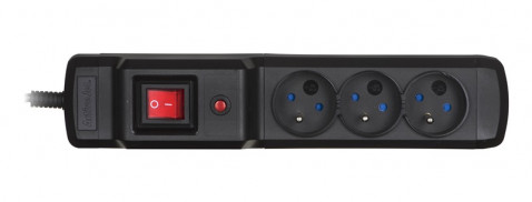 ActiveJet LISTWA COMBO 3Gn 1,5m IEC CZARNA - Galeria zdjęcie 2