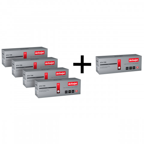 4 x Activejet toner do HP 79A CF279A new ATH-79N + Activejet toner do HP 79A CF279A new ATH-79N za 1 zł - Galeria zdjęcie 1