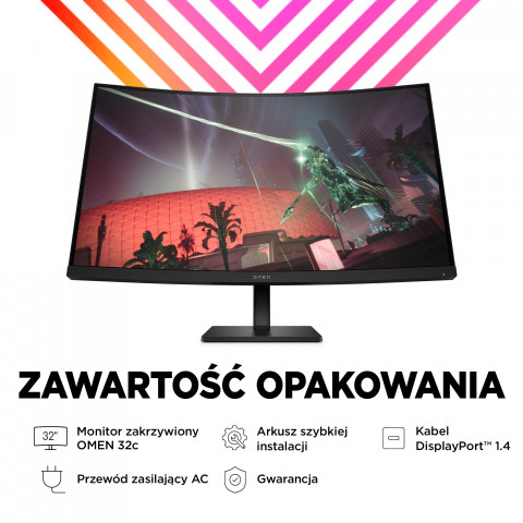 MONITOR HP LED, QHD 32" OMEN 32c (780K6E9) 165Hz - Galeria zdjęcie 9