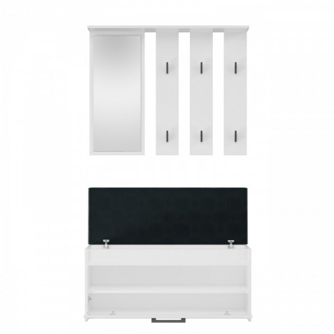 Garderoba PARMA 100x35xH180 biel - Galeria zdjęcie 3