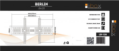 LIBOX UCHWYT DO TELEWIZORA BERLIN LB-120 | 37-70" - Galeria zdjęcie 4