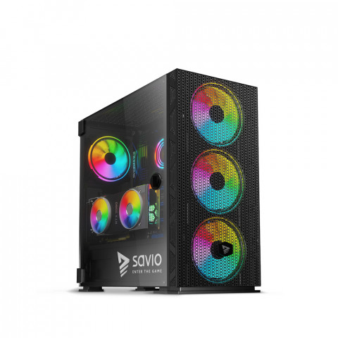 SAVIO OBUDOWA PC RAPTOR X1 ARGB SAVGC-RAPTORX1 - Galeria zdjęcie 4
