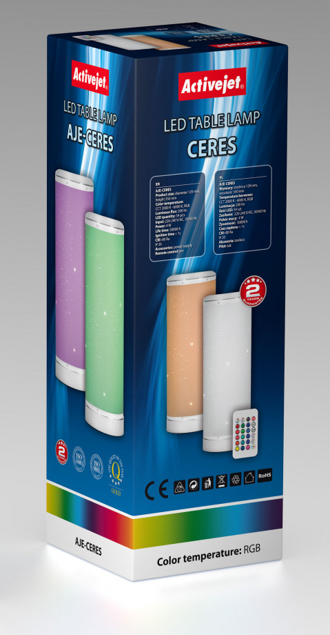 Lampa dekoracyjna LED Activejet AJE-CERES RGB - Galeria zdjęcie 15