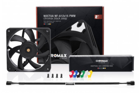 Wentylator NOCTUA NF-A12x15 PWM Chromax.black.swap - Galeria zdjęcie 3