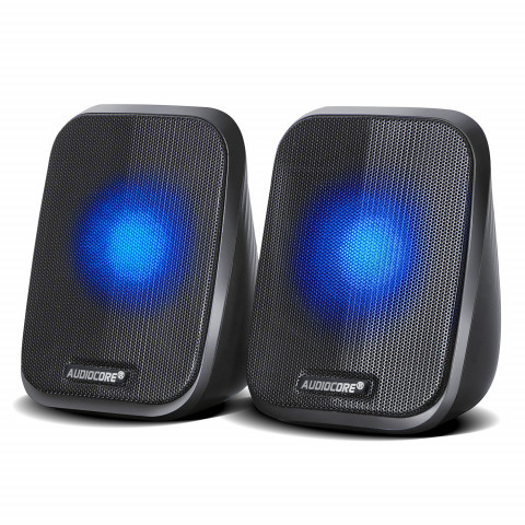 AUDIOCORE GŁOŚNIKI KOMPUTEROWE 6W USB LED AC835 - Galeria zdjęcie 1