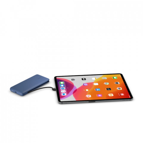 Powerbank Belkin BOOSTCHARGE Plus 10K USB-C Power Bank with Integrated Cables Lightning and USB-C 10000mAh 18W Blue - Galeria zdjęcie 3