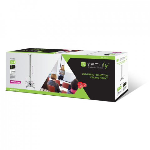 TECHLY UCHWYT SUFITOWY DO PROJEKTORA 60-102CM 15KG - Galeria zdjęcie 2
