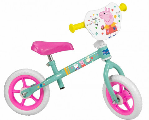 Rowerek biegowy 10" Świnka Peppa zielony 198 Green TOIMSA - Galeria zdjęcie 1