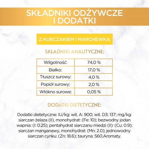 Gourmet Gold Savoury Cake kurczak i marchewka - mokra karma dla kota - 85 g - Galeria zdjęcie 10