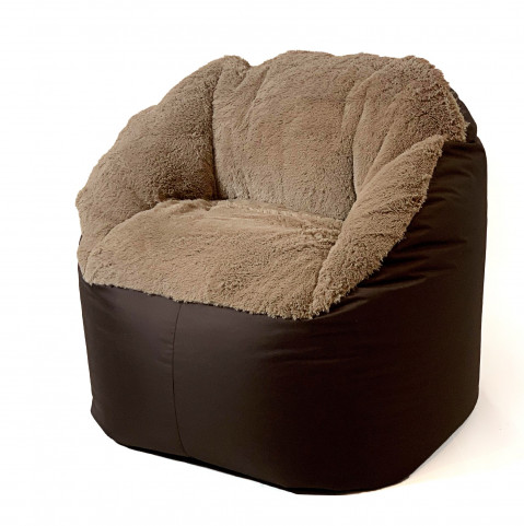 Pufa worek sako FLUFFY cappuccino XXL 140x90 - Galeria zdjęcie 1