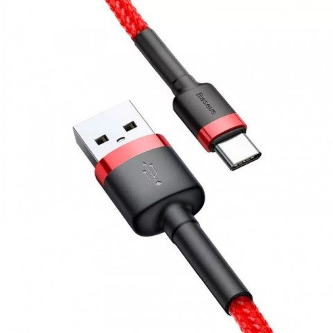 BASEUS KABEL USB DO USB-C CAFULE 2A 3M (CZERWONY) - Galeria zdjęcie 2
