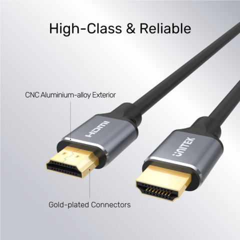 UNITEK KABEL HDMI 2.1, 8K 60HZ, 4K 120HZ, 5M,C140W - Galeria zdjęcie 15