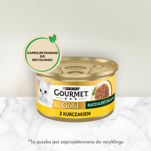 PURINA Gourmet Gold Succulent Delights Kurczak - mokra karma dla kota - 85g - Galeria zdjęcie 7