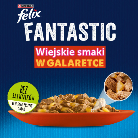 PURINA Felix Fantastic: wiejskie smaki - karma dla kota - 24 x 85g - Galeria zdjęcie 13