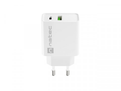 NATEC ŁADOWARKA SIECIOWA RIBERA USB-A+USB-C 20W PD - Galeria zdjęcie 3