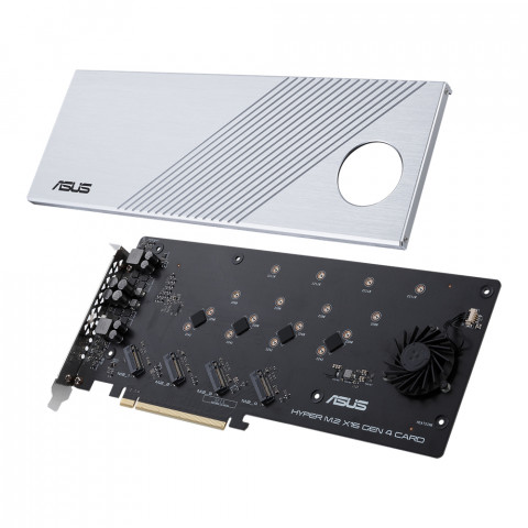 Kontroler ASUS Hyper M.2 PCIe 4.0 x16, 4x M.2 NVMe (2242/2260/2280/22110) GEN 4 - Galeria zdjęcie 3