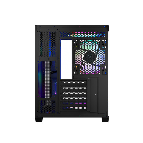 MODECOM OBUDOWA VOLCANO PANORAMA APEX ARGB 5F MIDI BLACK - Galeria zdjęcie 9