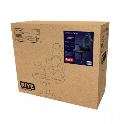 Fotel gamingowy TRUST GXT703B RIYE GAMING CHAIR BLUE (25129) - Galeria zdjęcie 6