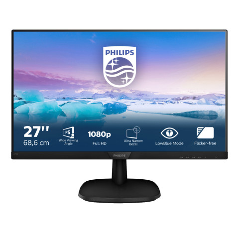 Monitor Philips 273V7QJAB/00, 27'', panel IPS, D-Sub/HDMI/DP, głośniki - Galeria zdjęcie 1