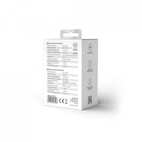 SAVIO BEZPRZEWODOWE SŁUCHAWKI BLUETOOTH TWS-06 - Galeria zdjęcie 2