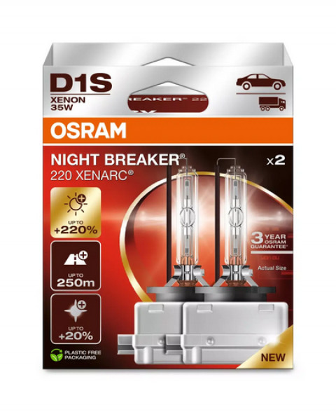 OSRAM D1S XENARC NIGHT BREAKER 220 - 3 lata gwa. - Galeria zdjęcie 1