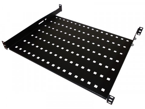 ALANTEC PÓŁKA STAŁA 19" 1U GŁĘB. 550 MM CZARNA - Galeria zdjęcie 1