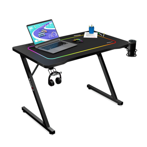 Biurko gamingowe Huzaro Hero 1.8 Black - Galeria zdjęcie 1