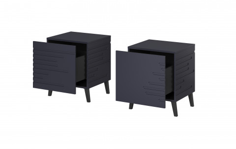 Szafka nocna NOVA 44x40x52 granat mat - Galeria zdjęcie 2