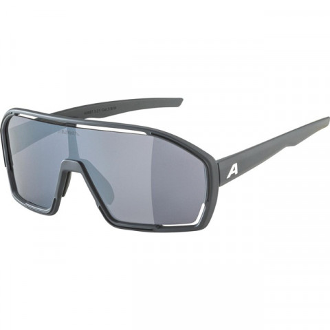 Okulary ALPINA BONFIRE kolor MIDNIGHT-GREY MATT szkło BLACK MIRROR Cat.3 FOGSTOP - Galeria zdjęcie 2