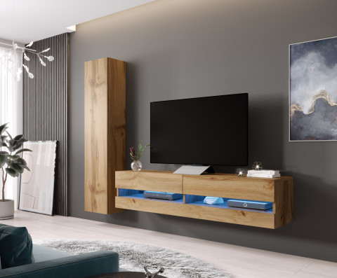 Szafka RTV VIGO NEW '180' 30/180/40 dąb wotan - Galeria zdjęcie 4