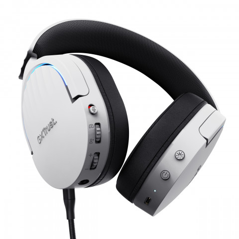 Słuchawki gamingowe Trust GXT 491W FAYZO WIRELESS White (25304) - Galeria zdjęcie 4