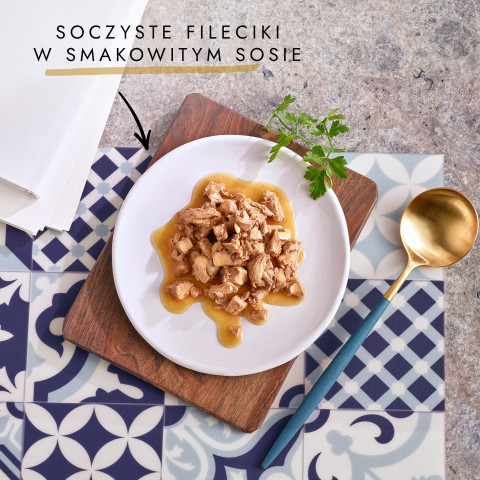 GOURMET Perle Gravy Delight Fileciki w smakowitym sosie - wołowina i kurczak - 4x85g - Galeria zdjęcie 7