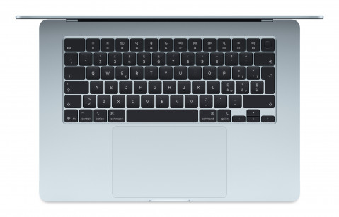 Apple MacBook Air 15" Apple M4 chip with 10-core CPU + 10-core GPU 24GB RAM 512GB SSD Sky Blue - Galeria zdjęcie 2