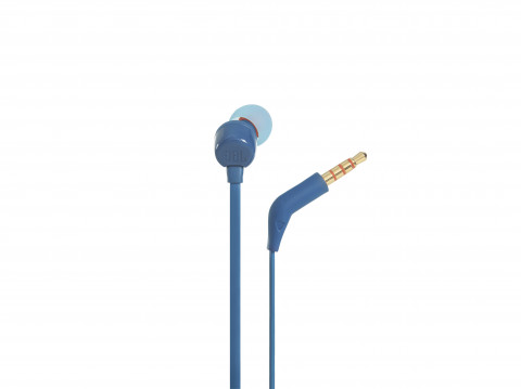 Słuchawki JBL T110 (niebieskie, z mikrofonem) - Galeria zdjęcie 5