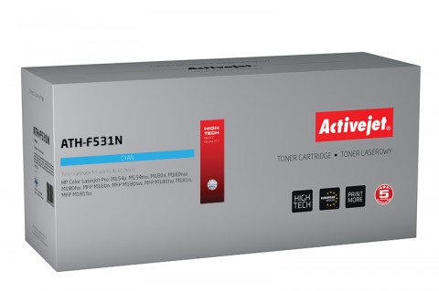 Activejet ATH-F531N Toner do drukarki HP, Zamiennik HP 205A CF531A; Supreme; 900 stron; błękitny. - Galeria zdjęcie 1