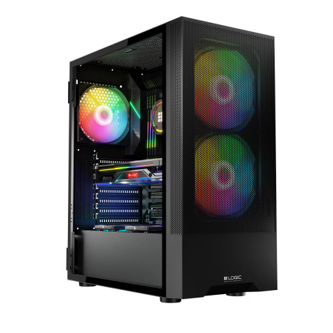 LOGIC OBUDOWA ARYA ARGB MIDI USB 3.0 BLACK - Galeria zdjęcie 1