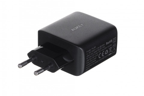 AUEKY PA-B3 BLACK ŁADOWARKA SIECIOWA 65W 2XUSB-C - Galeria zdjęcie 4