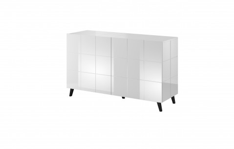 Komoda 2D REJA biały połysk/ biały połysk - Galeria zdjęcie 1