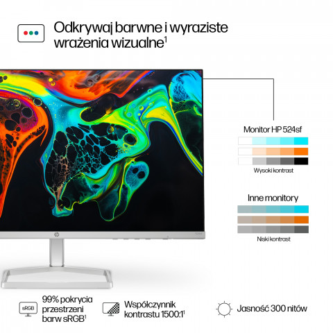 MONITOR HP LED IPS 23,8” 524sf (94C17E9) 100Hz - Galeria zdjęcie 7