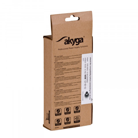AKYGA ZASILACZ DO NOTEBOOKA ASUS/TOSHIBA/LENOVO 19V 4.74A 90W 5.5*2.5 AK-ND-10 - Galeria zdjęcie 7