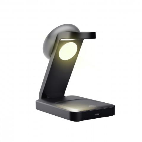 Magnetic Charge Stand Trust Viro 3-in-1 Wireless Black (25464) - Galeria zdjęcie 3