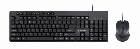 GEMBIRD ZESTAW KLAWIATURA + MYSZ KBS-UM-04 CZARNY - Galeria zdjęcie 2