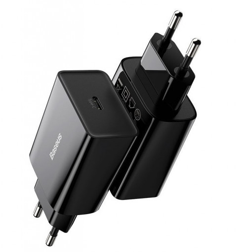 BASEUS ŁADOWARKA SIECIOWA MINI QC USB-C PD 3A 20W - Galeria zdjęcie 8