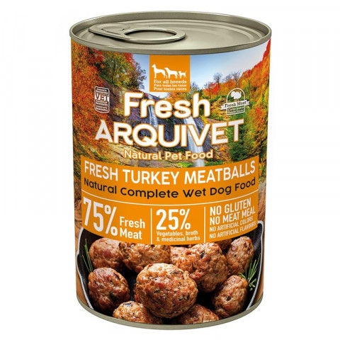 ARQUIVET Fresh Turkey Meatballs - mokra karma dla psa - 400g - Galeria zdjęcie 1