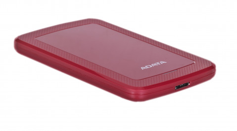 Dysk zewnętrzny HDD ADATA HV300 AHV300-1TU31-CRD (1TB; 2.5"; USB 3.2; czerwony) - Galeria zdjęcie 3